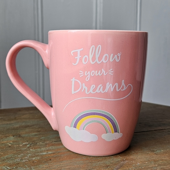 Follow Your Dreams Rainbow Pink Mug Hazel & Co - Picture 4 of 8